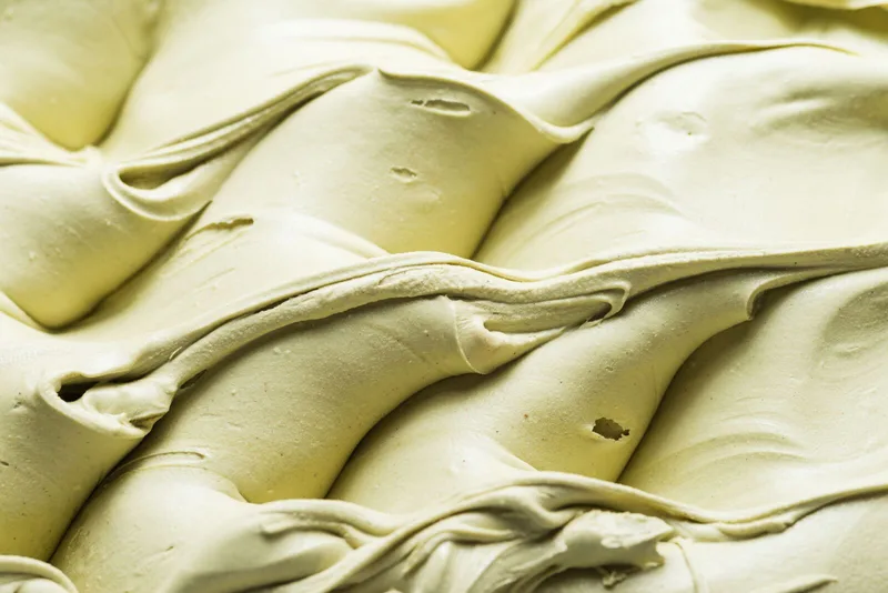 Pistazie Gelato mit passenden Zutaten